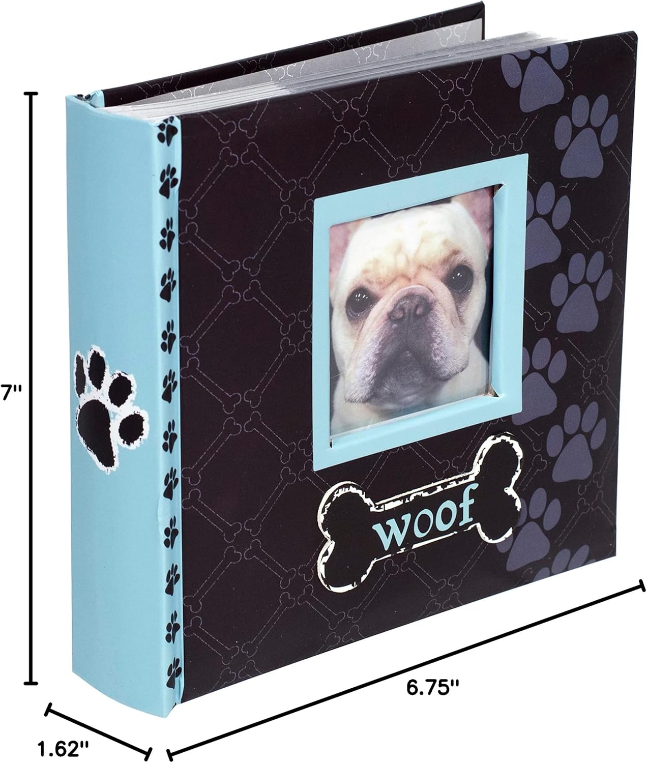 Woof Photo Album, 80-4X6, Blue