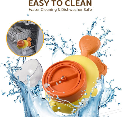 2-In-1 Interactive Slow Feeder Dog and Cat Slow Feeder Bowl Enrichment Toys Interactive Dog Toys Perfect for Small to Medium Puppy Duck-Shaped Puzzles Promotes IQ Training, Reduces Bloating