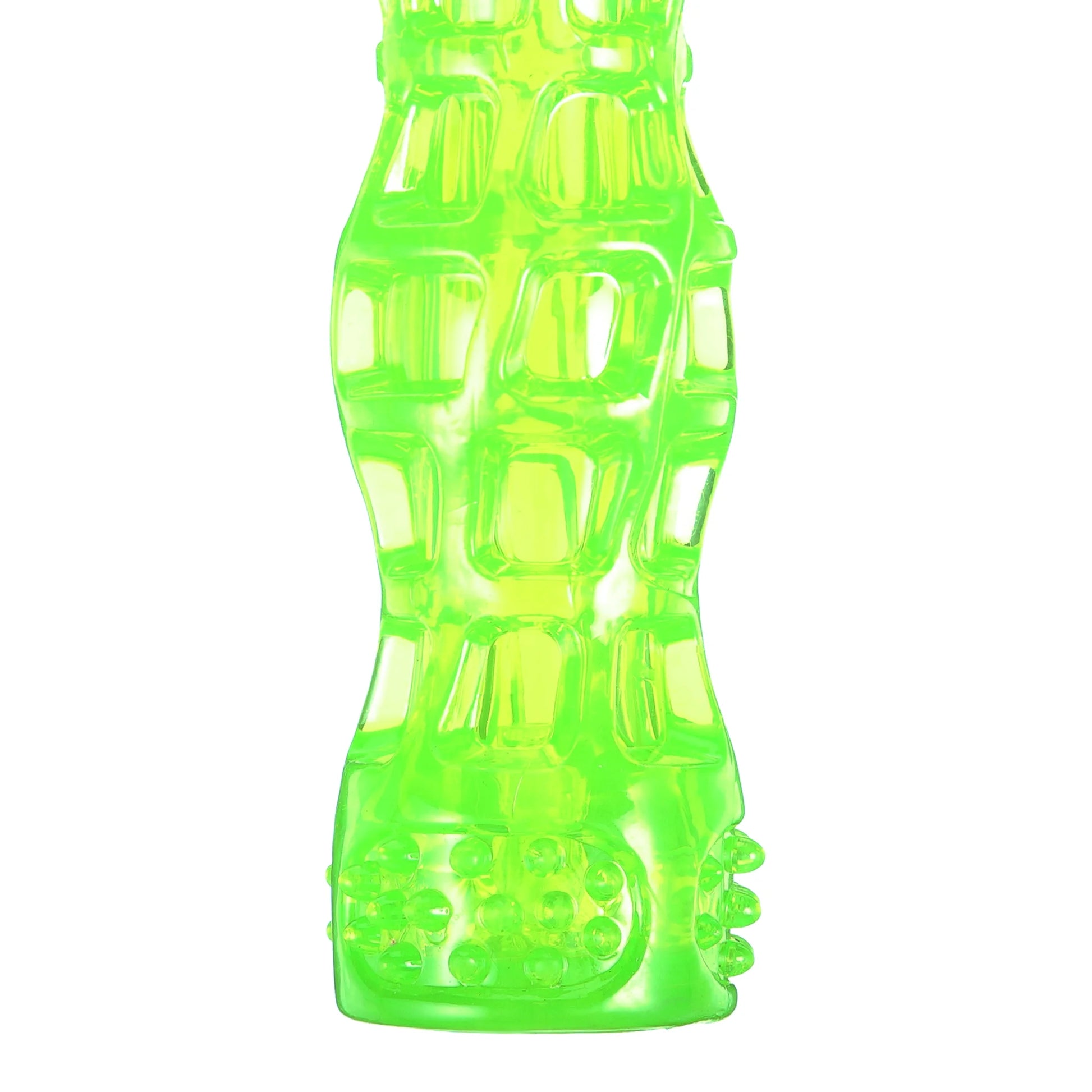 Dura-Squeaks Durable Non-Toxic TPR Bouncing Super Squeaky Dog Toy, Large Stick, Green