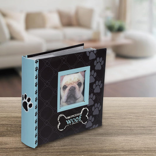 Woof Photo Album, 80-4X6, Blue